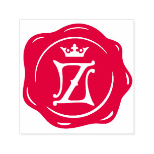 Carimbo Auto Entintado Z - Cláusula Antica Cera - Letra Inicial Gótica