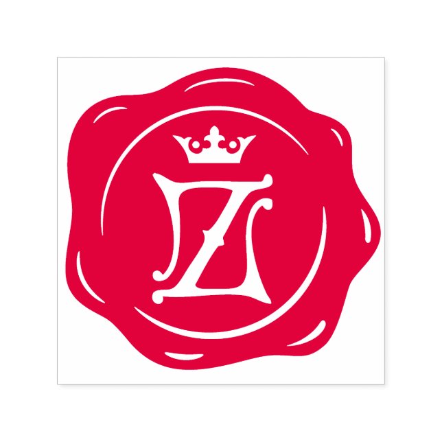 Carimbo Auto Entintado Z - Cláusula Antica Cera - Letra Inicial Gótica (Design)