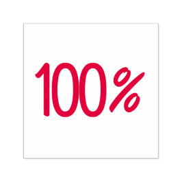Carimbo de "100%"