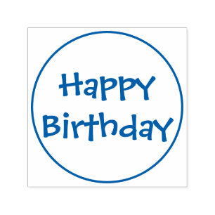 Carimbo de Aniversário Feliz