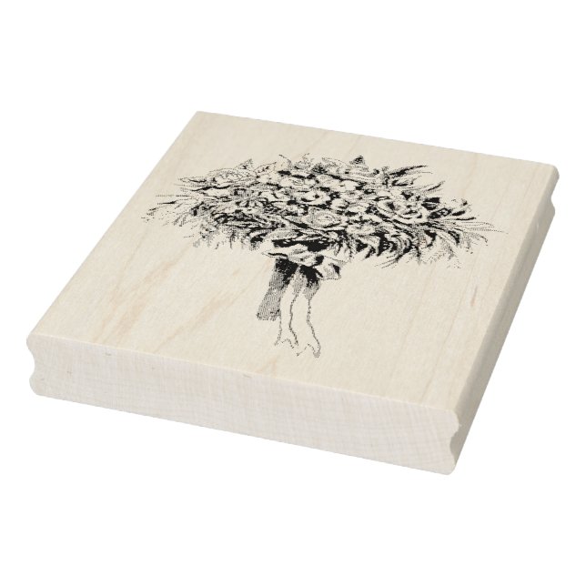 Carimbo de Arte da Borracha do Buquê Bridal (Carimbo)