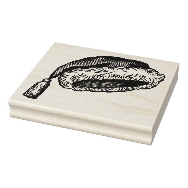 Carimbo de Arte da Borracha do Santa Hat (Carimbo)