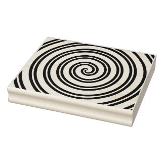 Carimbo de Arte da Borracha Espiral