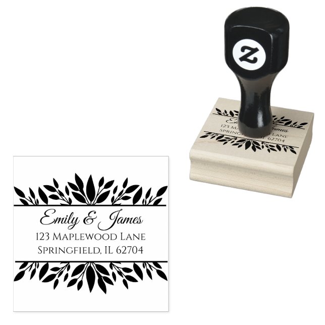 Carimbo de Arte da Madeira Casamento outono Russo  (Carimbado)