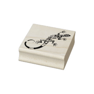 carimbo de arte de lagarto tribal