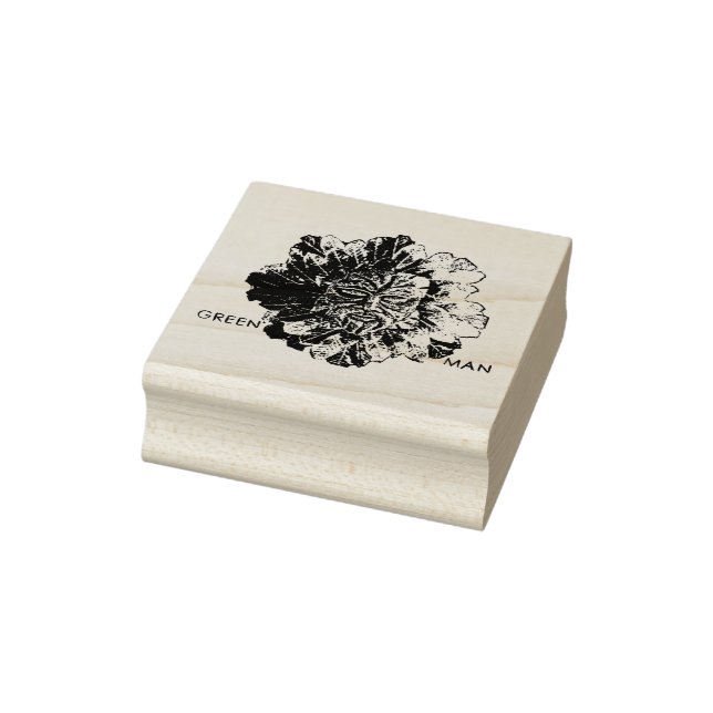 Carimbo de Arte de Madeira "Homem Verde" (Carimbo)