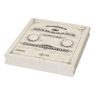 Carimbo de Arte de Vintagem Autenticada do Certifi