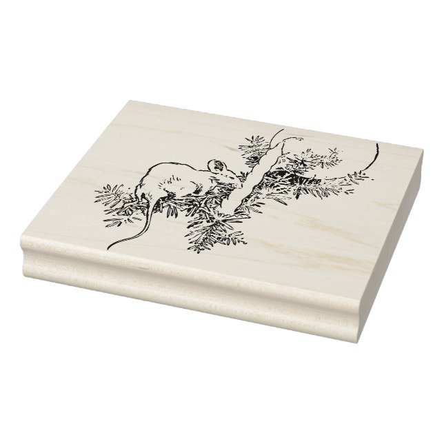 Carimbo de arte do rato de Natal (Carimbo)