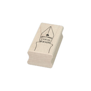 Carimbo de Arte em Madeira, fonte ideal de Caneta