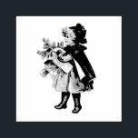 CARIMBO DE ARTE MADEIRA VINTAGE "CHRISTMAS CHILHA"<br><div class="desc">VINTAGE VICTORIAN "CHRISTMAS CHILS" ILUSTRATION CHRISTMAS ART STAMP</div>