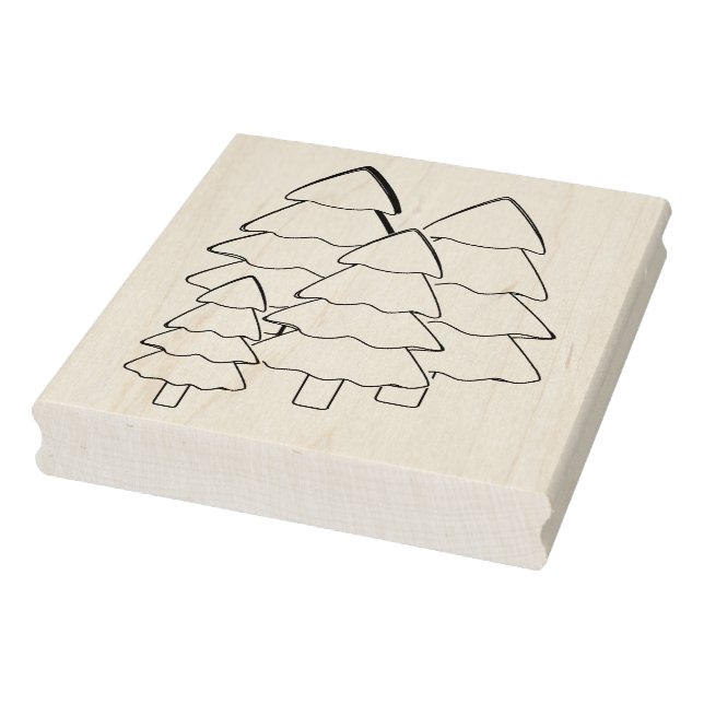 Carimbo de árvores de Natal (Carimbo)