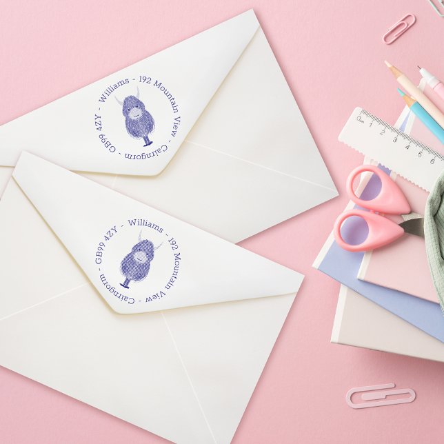 Carimbo de Autocolagem de Endereço da Família de V (Criador carregado)