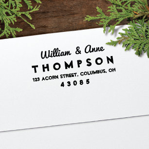 Carimbo de Autocolagem do Endereço de Retorno do T