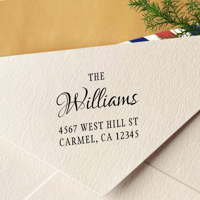 Carimbo de Autocolagem do Endereço de Retorno Quad (Criador carregado)