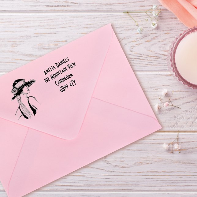 Carimbo de autocolante da Flapper Girl de 1920 (Criador carregado)