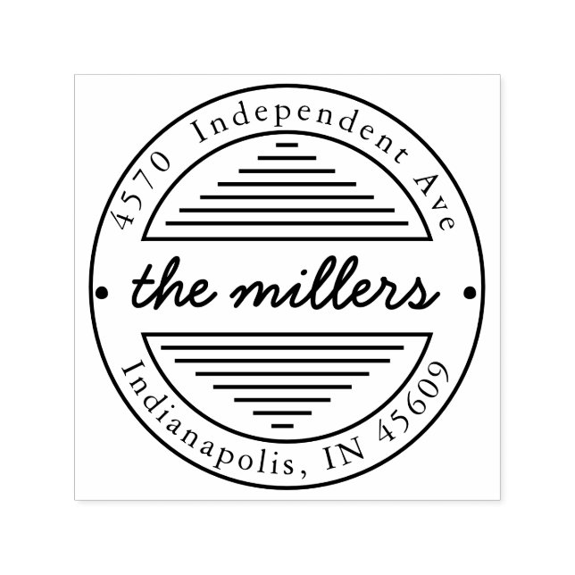 Carimbo de Autodigitação do Endereço de Retorno da (Design)