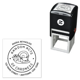 Carimbo de autoimpressão do endereço de devolução 