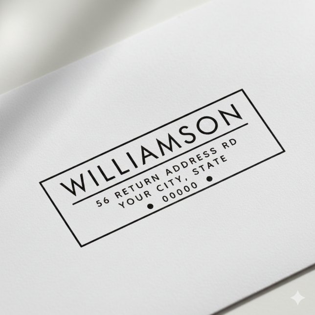 Carimbo de autoimpressão do endereço de retorno mo (Criador carregado)