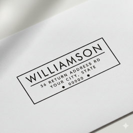 Carimbo de autoimpressão do endereço de retorno mo