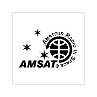 Carimbo de autoimpressão do logotipo AMSAT