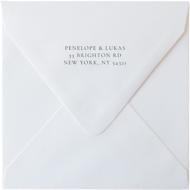 Carimbo de Autoimpressão Moderno de Endereço Perso (Criador carregado)