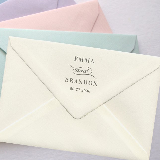 Carimbo De Autopinagem De Casamento De Script Poét (Criador carregado)