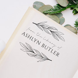 Carimbo de Biblioteca Pessoal de Chumbo Eucalyptus