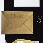 Carimbo De Bolso Nome e endereço do script personalizado do na moda<br><div class="desc">Nome do Script Personalizado e Carimbo do Endereço do Na moda.</div>
