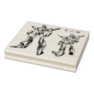 CARIMBO DE BORRACHA 作品番号00012　「ヒーローロボ基本体」