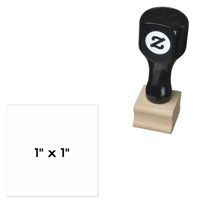Carimbo De Borracha 1" x 1" (Carimbado)