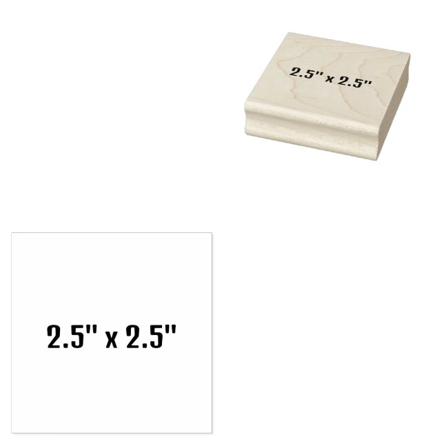 Carimbo De Borracha 2,5" x 2,5" (Carimbado)