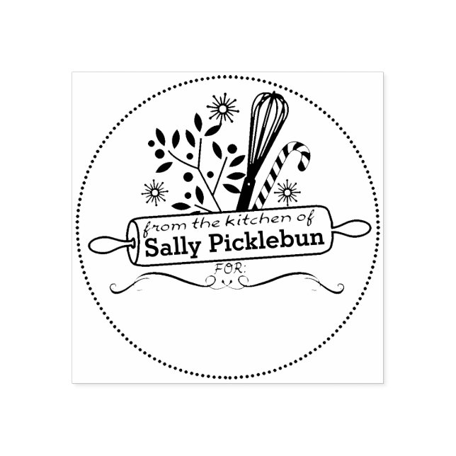 Carimbo De Borracha A culinária de Natal da cozinha do (Impressão)