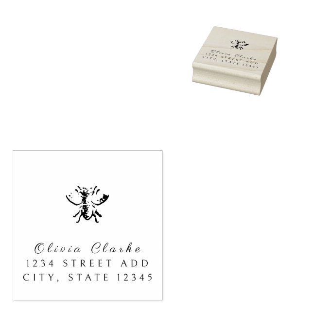 Carimbo De Borracha Abelha Mel Personalizada (Carimbado)