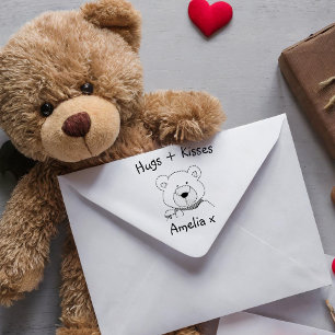 Carimbo De Borracha Abraços de Urso de Teddy e Cartazes de Borracha de