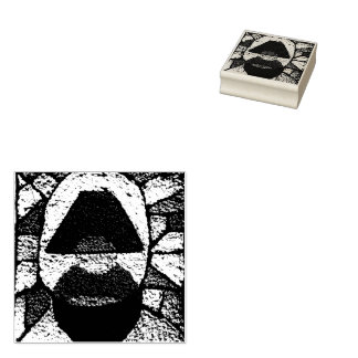 Carimbo De Borracha Abstract lamp mid century rubber stamp