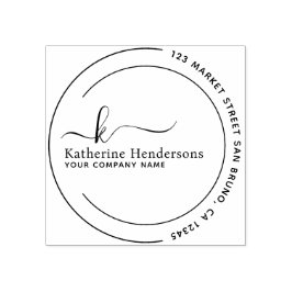 Carimbo De Borracha Adicione seu | EMPRESA MODERNA DE ENDEREÇO DE LOGO