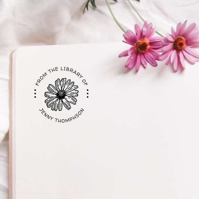 Carimbo De Borracha Adorável Mopern Simples Daisy Da Biblioteca De (Criador carregado)