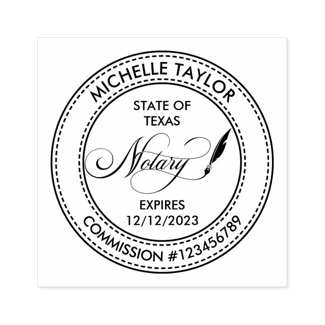 Carimbo De Borracha Agente de Assinatura de Empréstimo Notário Profess (Impressão)