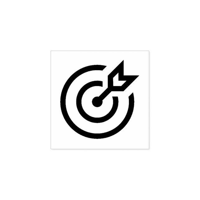 Carimbo de borracha "Alvo com Seta" (Impressão)