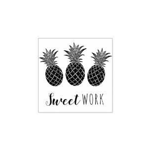 Carimbo De Borracha Amacião de trabalho doce do professor escolar