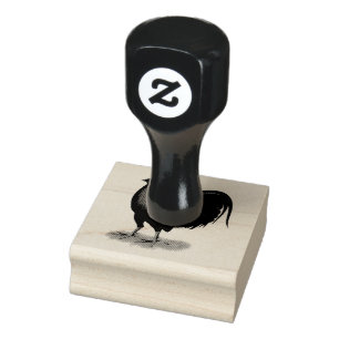 Carimbo De Borracha American Game BB Black Red Rooster