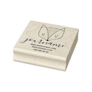 Carimbo De Borracha Animais Selvagens De Corte De Raposa