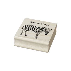 Carimbo De Borracha Animais selvagens legal da zebra