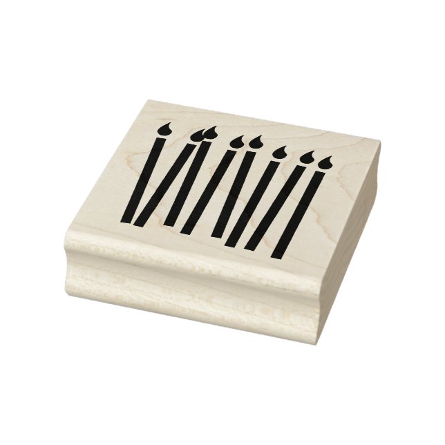 Carimbo De Borracha Aniversário Velas de Arte (Carimbo)