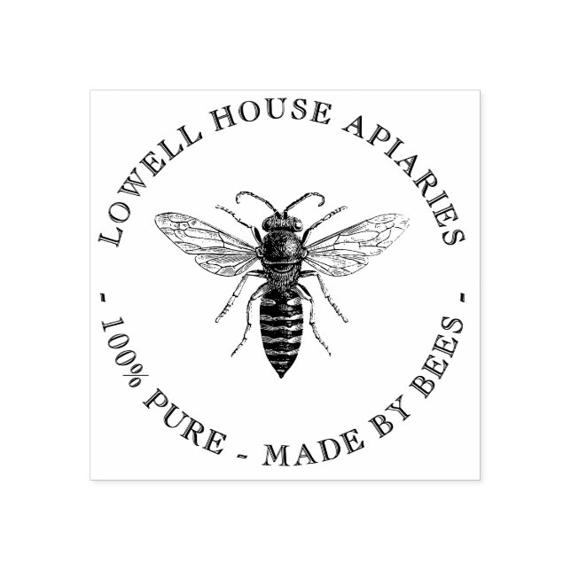 Carimbo De Borracha Apiários Personalizados Da Apiaria Rainha Legante  (Impressão)