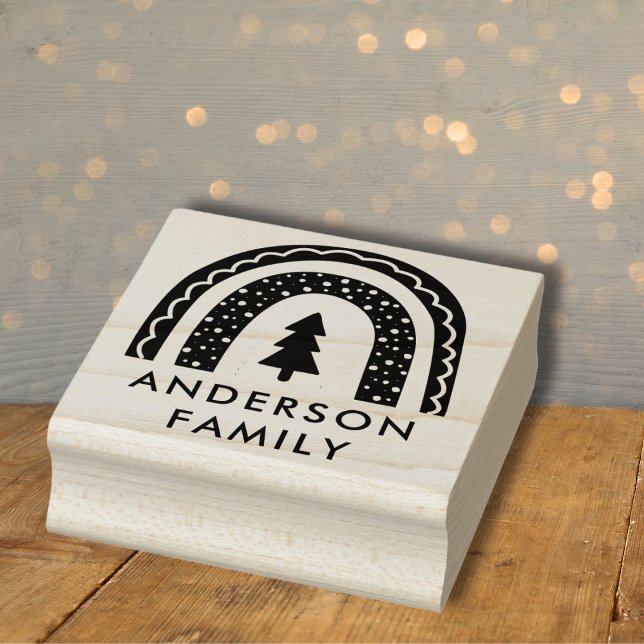 Carimbo De Borracha Arco-íris Natal (Criador carregado)