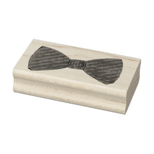 Carimbo De Borracha Arco Tie Menswear Bowtie Horário de Baile de forma