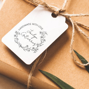 Carimbo De Borracha Arroz Floral Feita À Mão Com Amor