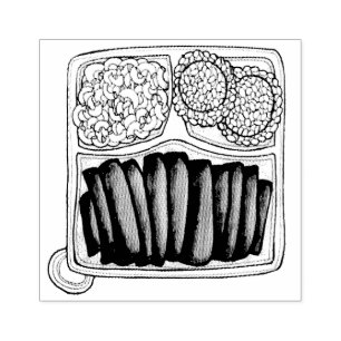 Carimbo De Borracha Arroz Macaroni, Salada de Arroz de Placa de Cuisin