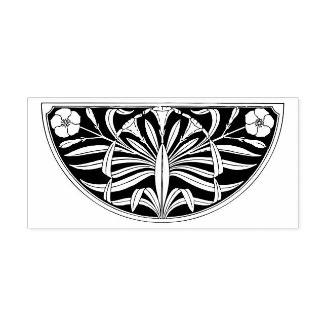 Carimbo De Borracha Art Nouveau (Impressão)